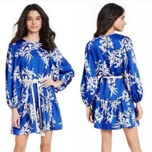 ALEXIS x Target Floral Long Sleeve Rope Belt Dress - L
